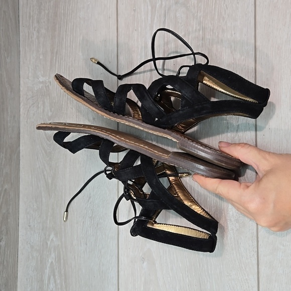 Sam Edelman Womens Gemma Gladiator Lace Up Sandals Flats shoes sz 6 - Picture 8 of 11